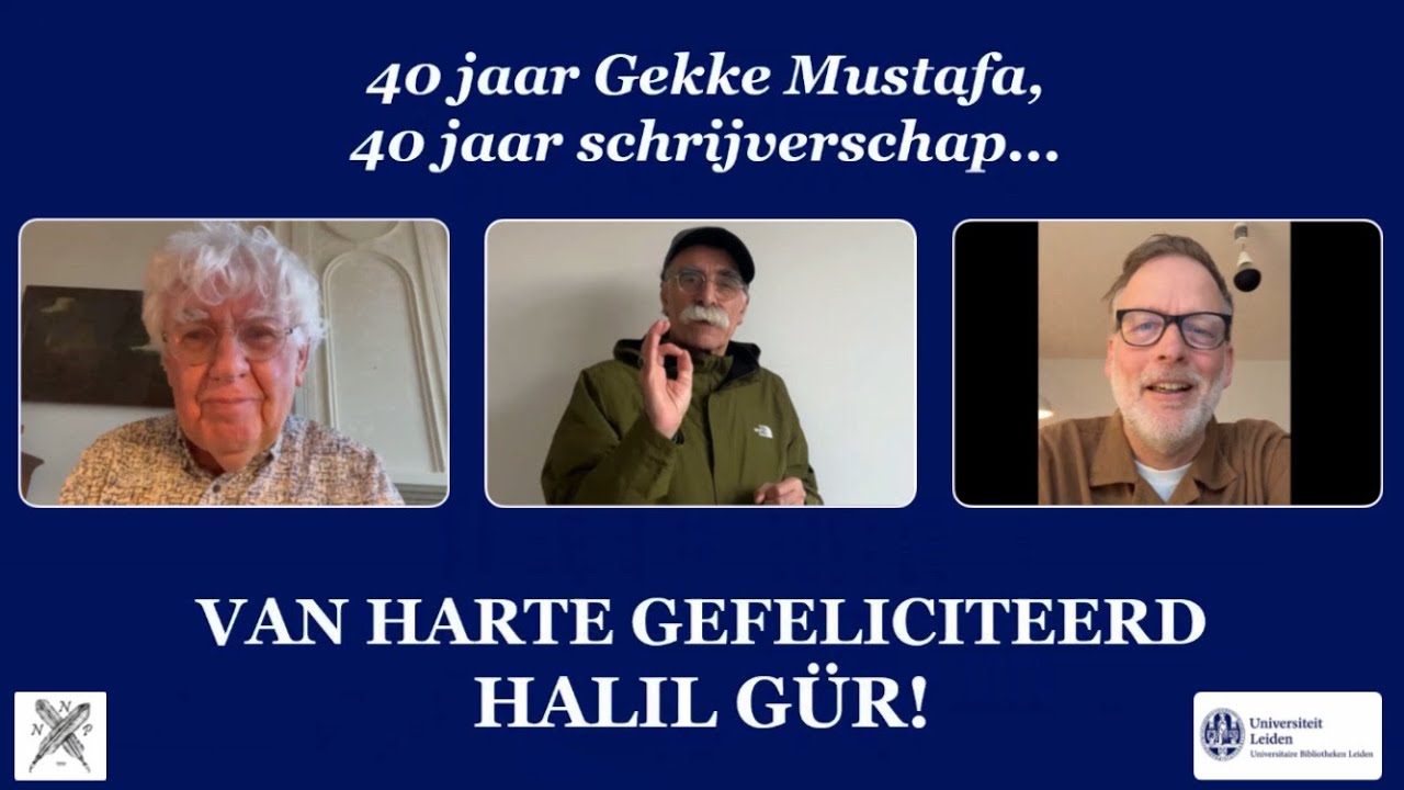 Felicitaties Schrijversjubileum Halil Gür (Geert Mak, Kader Abdolah, Erik Jan Harmens)