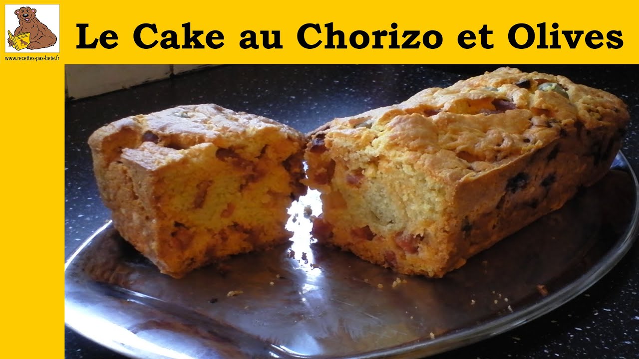 Le cake au chorizo et olives (recette rapide et facile) HD
