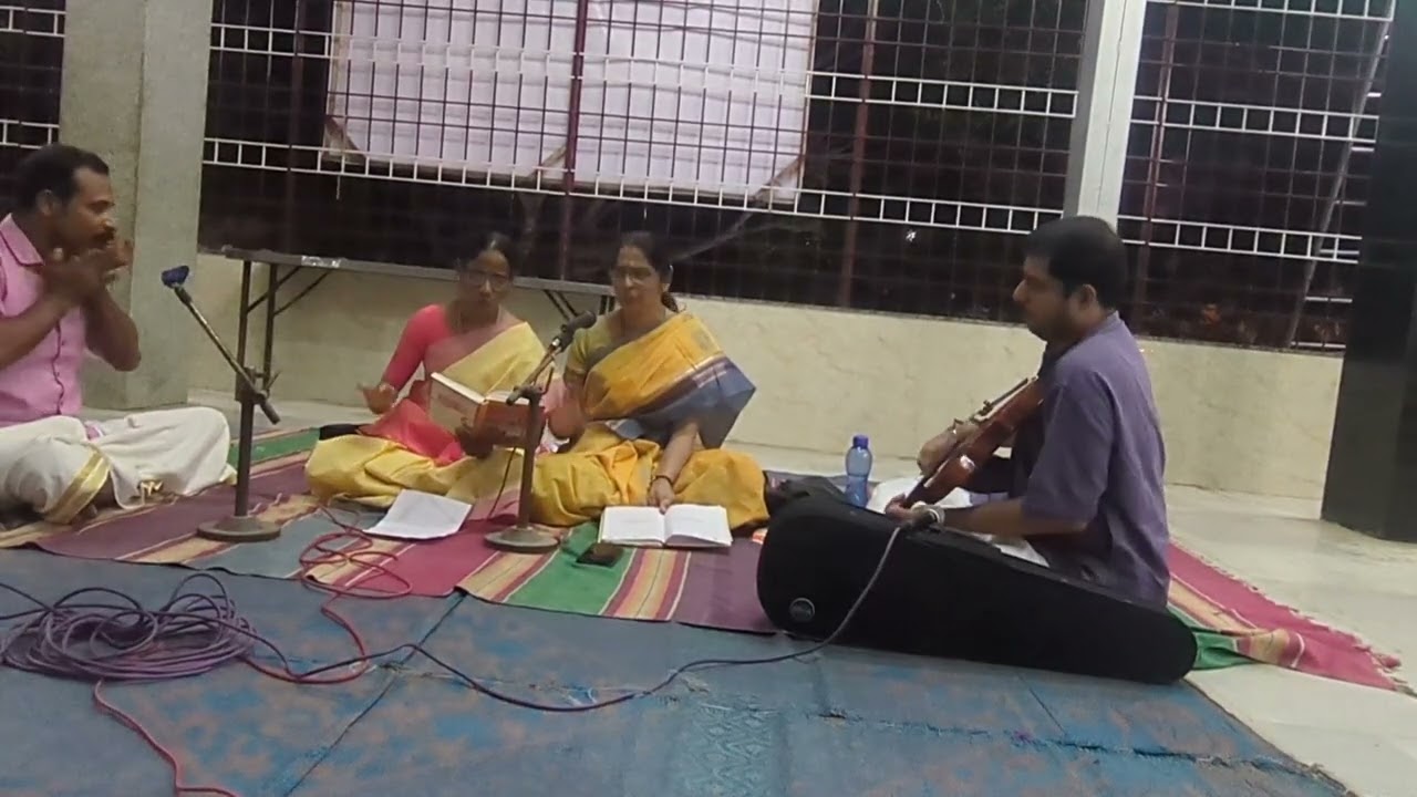 Jo jo jo raama - Music seva - Shree Vidya Ganapathi Temple Vidyanagar Bangalore #violinanilkrishna 