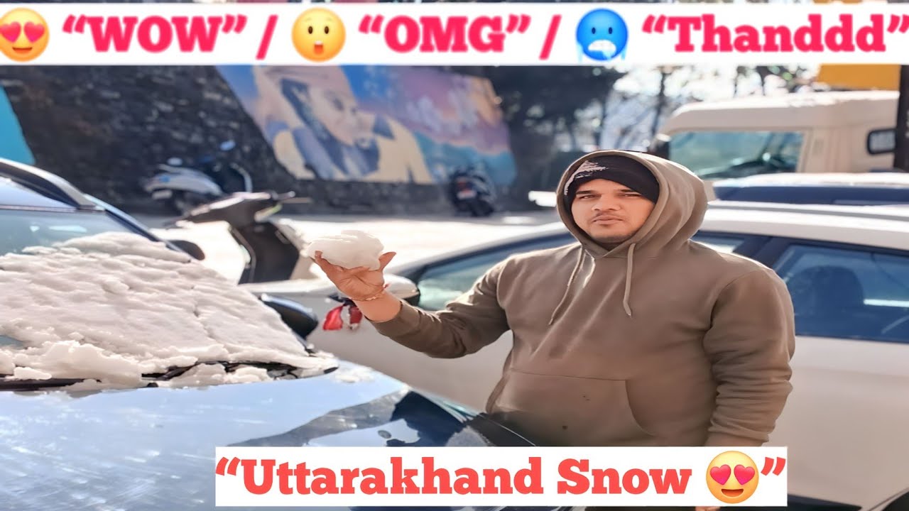 🏔️❄️ पहाड़ों में बर्फ़ की चादर | Uttarakhand Snowfall Vlog 😍