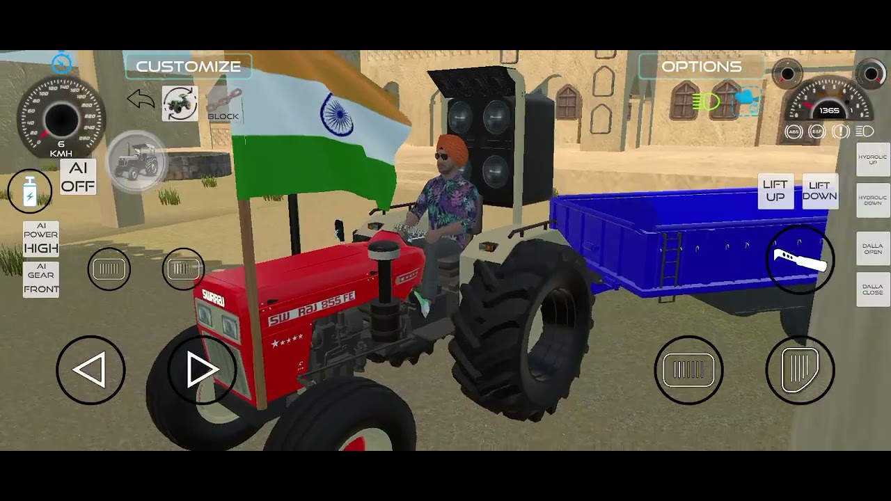 JCB or 3 tractor 🚧 JCB se tractor me pathar bhare Gaye 🎮😱