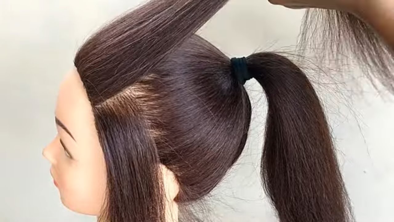 Easy High Ponytail Hairstyle For Festival or Party || New Ponytail Hairstyles For Girls