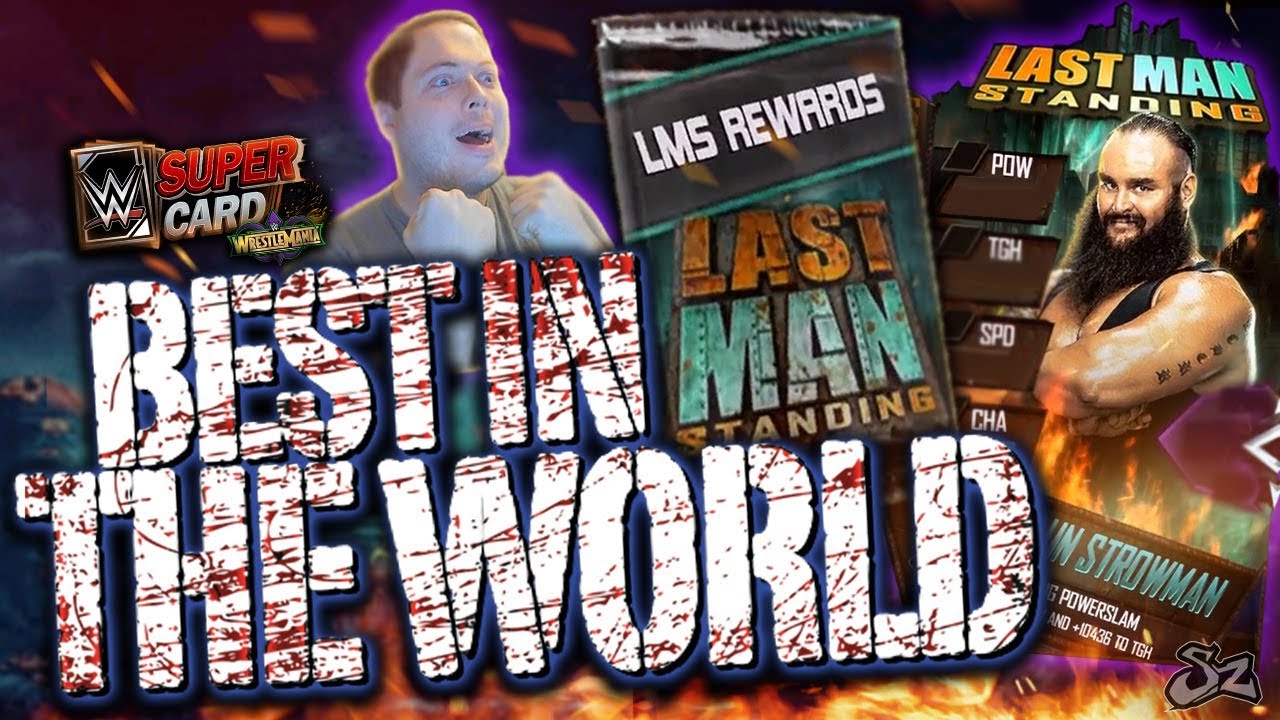BEST PLAYER IN THE WORLD?! TOP 5 LMS REWARDS! | WWE SuperCard S4