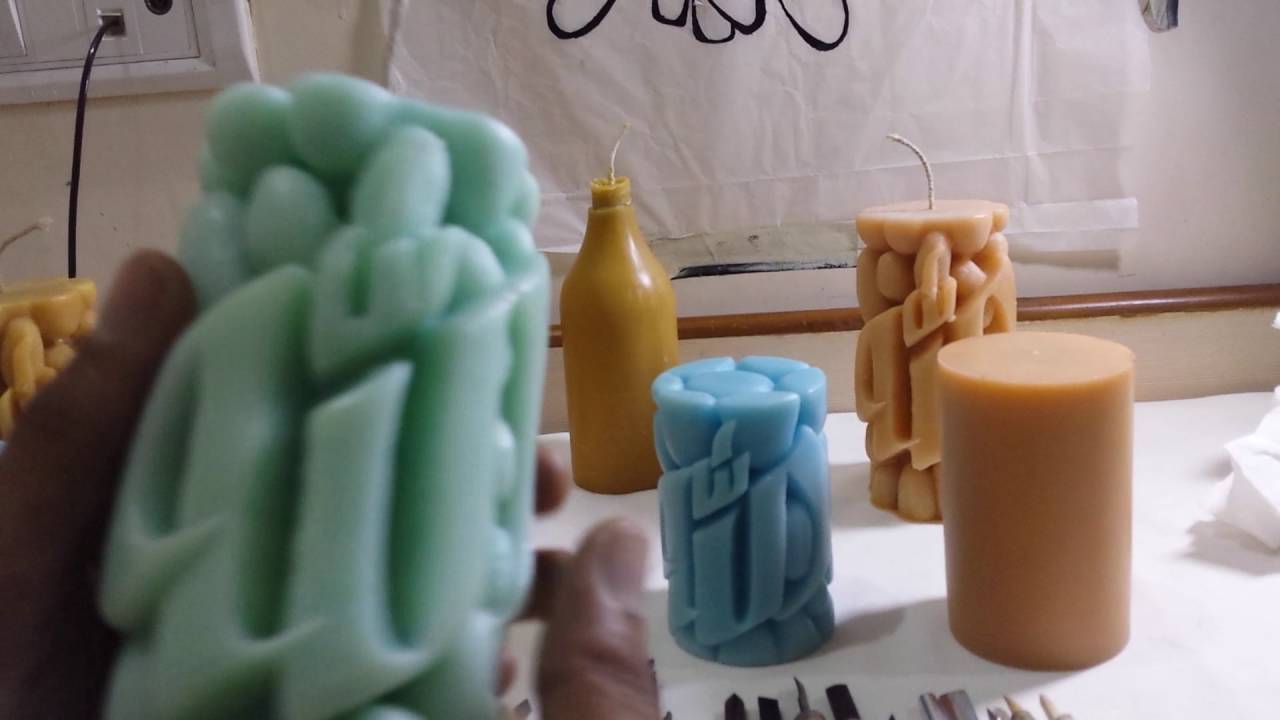 Candle carving tools, and candle art. By ATRART.