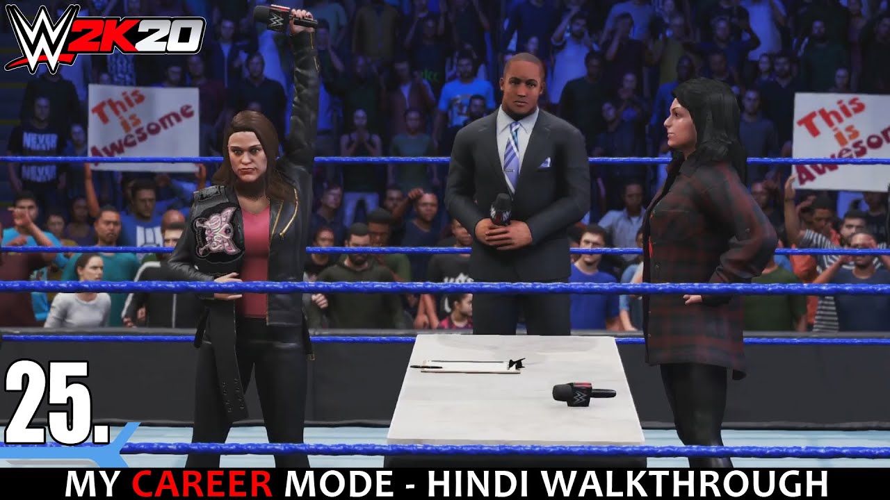 WWE 2K20 My Career Mode - Hindi - Ep 25 - IT'S NOT OVERRR??!! - ft. AAMIR ALI & DIANA (PS4 Pro)
