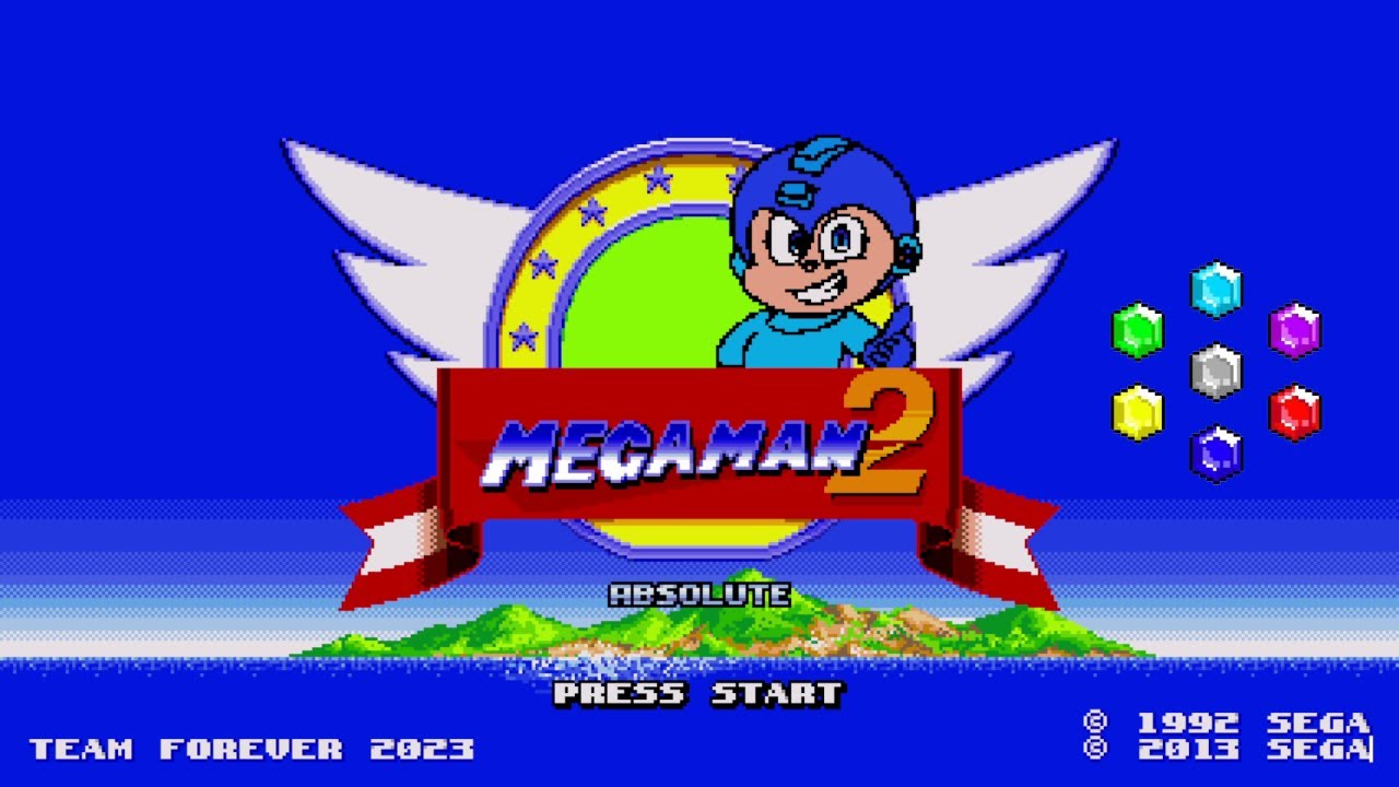 Мегамен в Sonic The Hedgehog 2 ✪ Геймплей