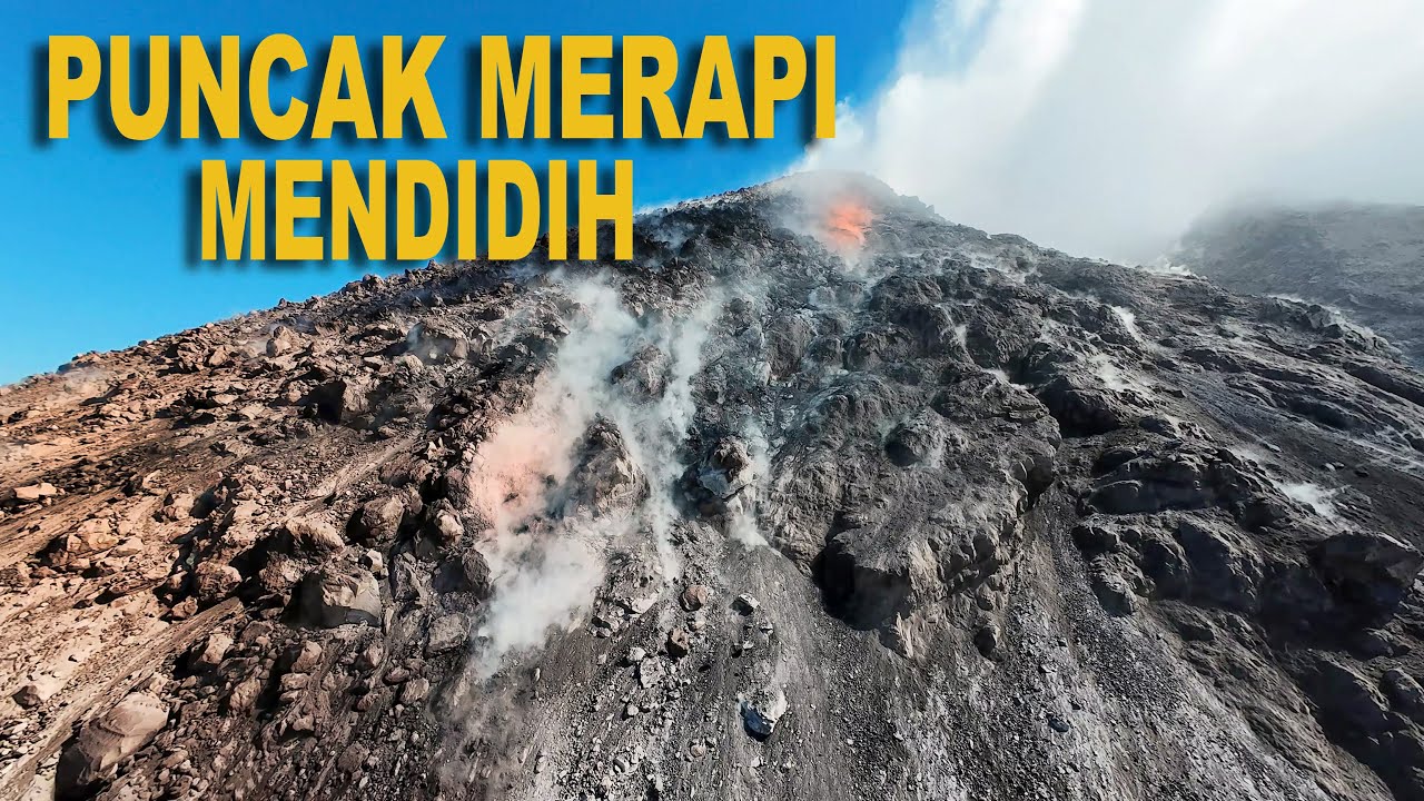 Kondisi Puncak Merapi / Status Level Siaga III - 29 Jan 2026 #merapi #drone #fpv