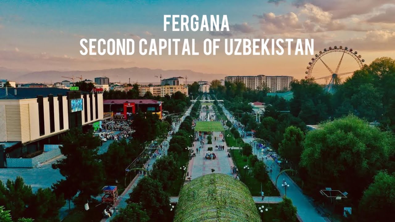 Fergana, Uzbekistan. Neoclassical city in eastern part of the country.