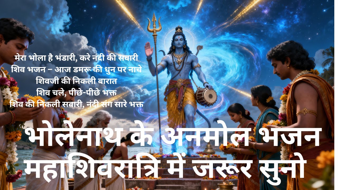मेरा भोला है भंडारी | Bholenath Ke Anmol Bhajan | Shiv Ji Ki Nikli Sawari | Damru Ki Dhun