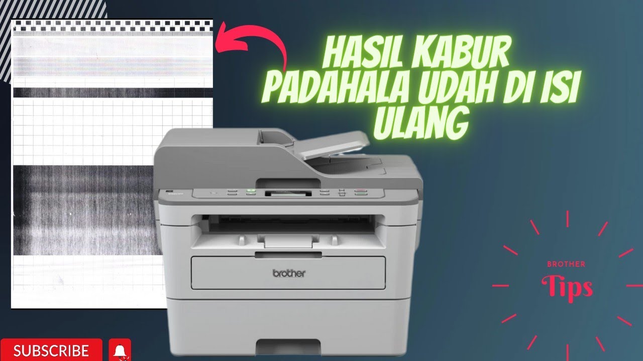 🔴Cara Mengatasi Hasil tidak bagus/kabur Pada printer Laserjet Brother B7535 DW......