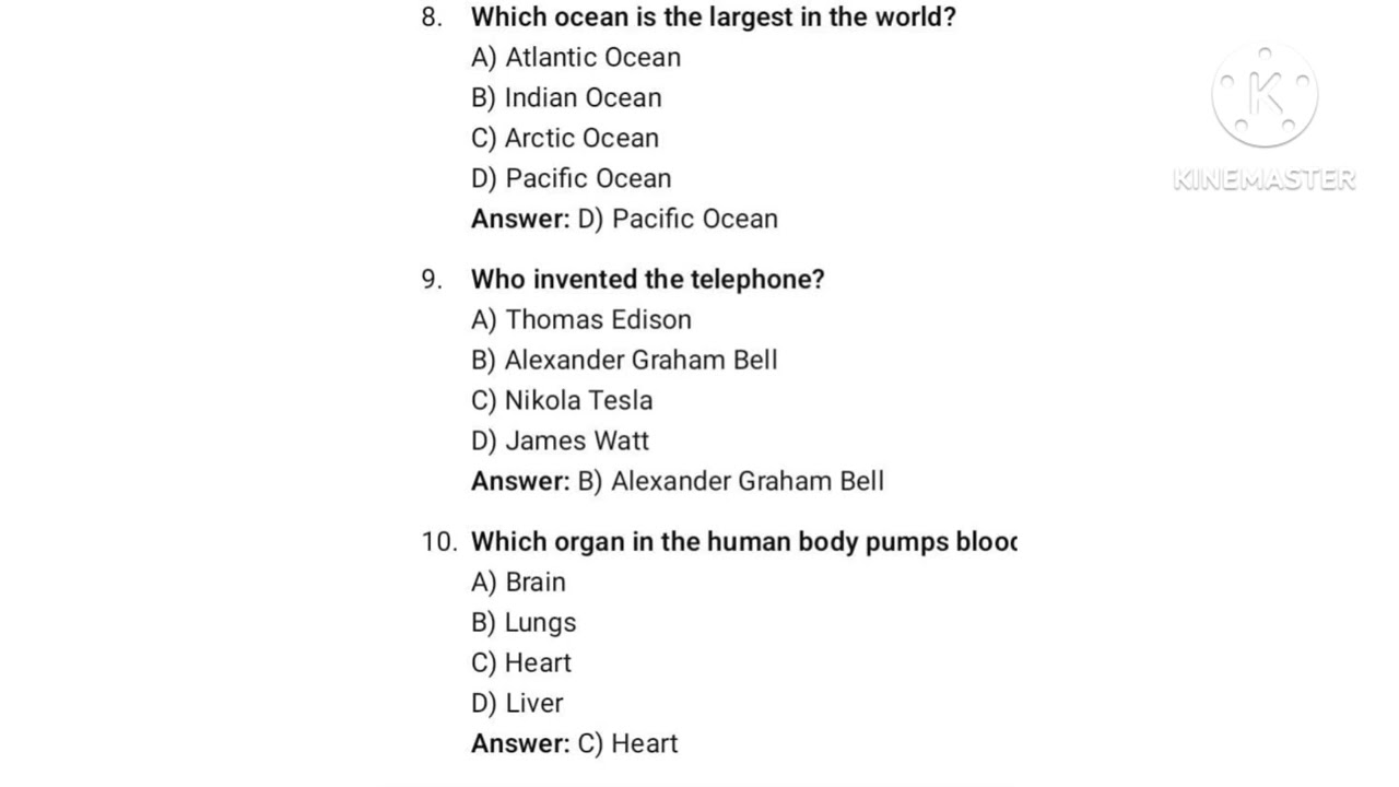 GK questions @pavidharsh