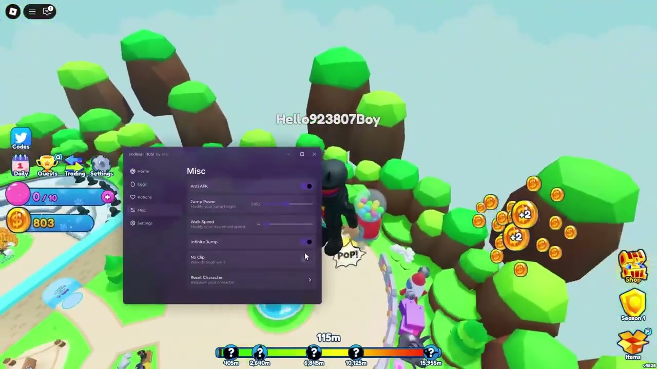 Bubble Gum Simulator INFINITY Script Gui / Hack (AUTO FARM, AUTO SELL, AND MORE) *NO KEY*