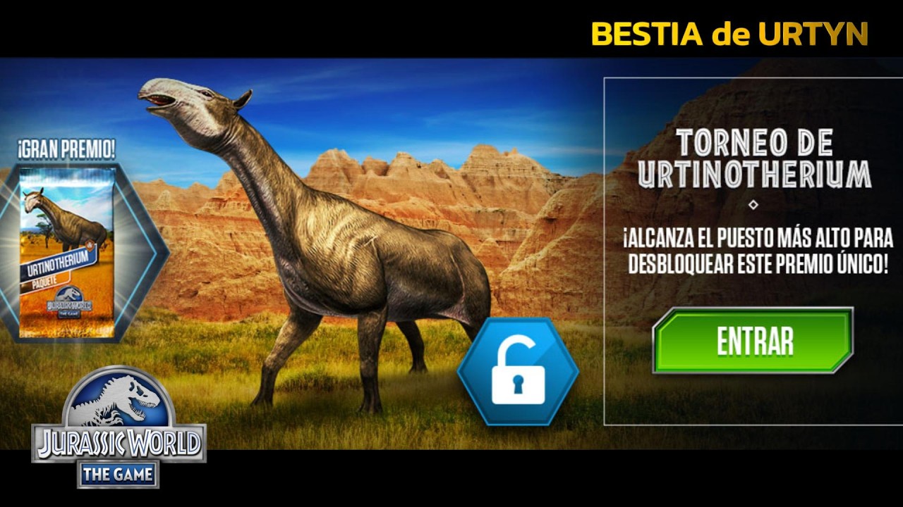 En directo: Peleas de dinosaurios PVP, Torneo URTINOTHERIUM; Jurassic World The Game