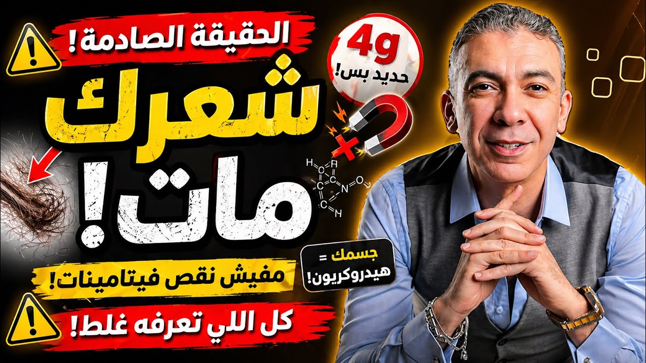 شعرك مش بيقع من نقص فيتامين |  نظام الطيبات | الدكتور ضياء العوضي 