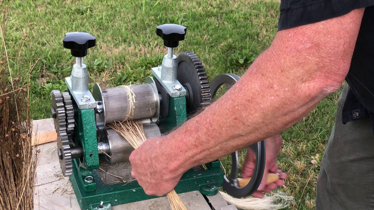 Cane Crusher for Flax Processing