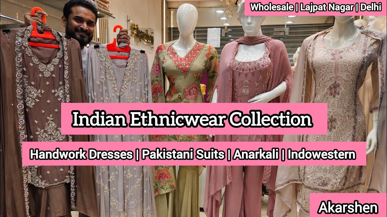 Indian Ethnicwear Collection | Women Partywear Handwork Dresses Anarkali Indowestern Pakistani Suits