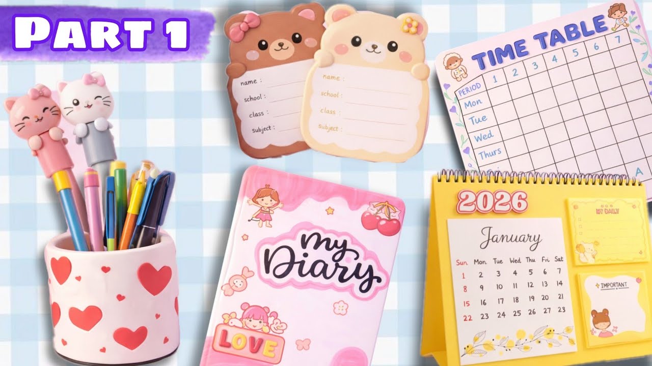 Top 5 DIY✨ Super Cute 🥰 School 🎒Supplies for New class | Easy Handmade Back to School Crafts