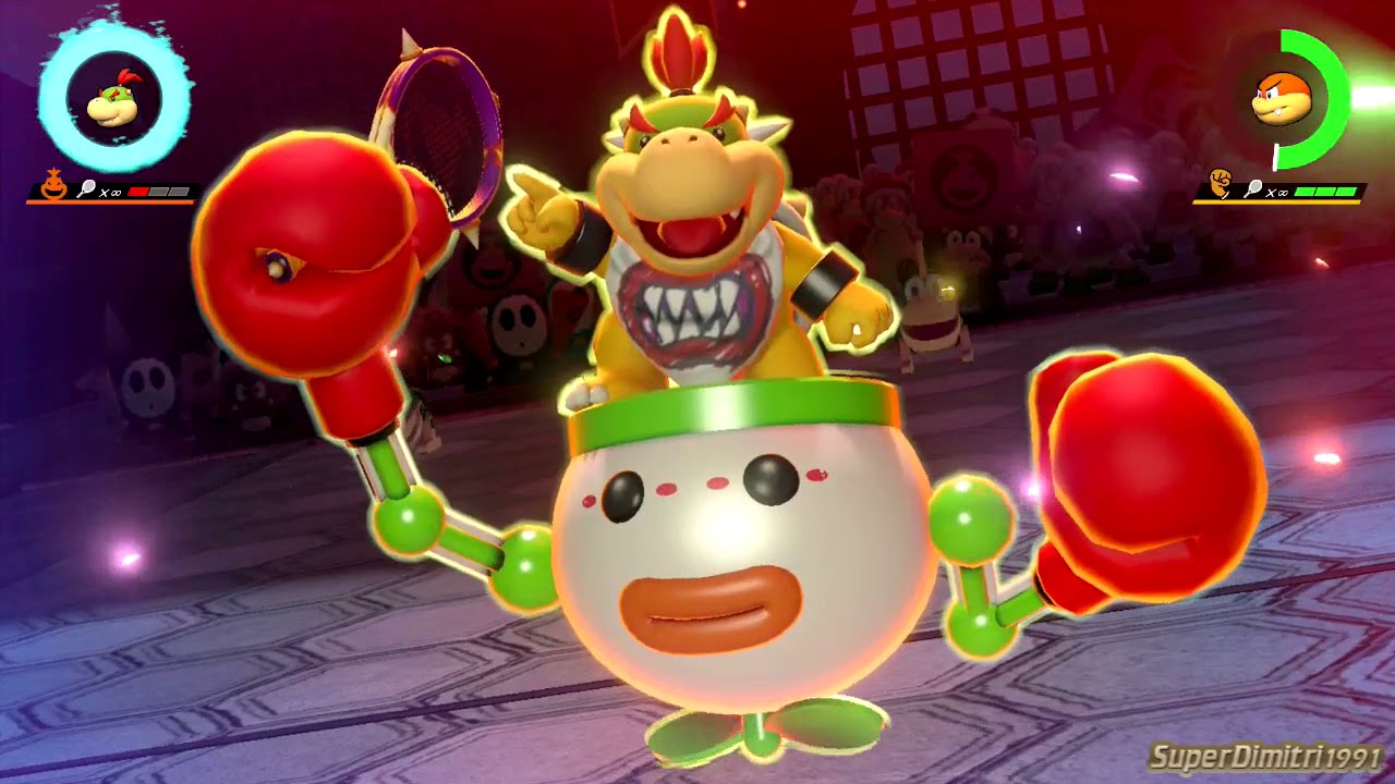 Mario Tennis Aces-Bowser Jr Vs Boom Boom