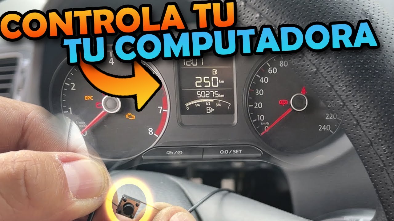 CONTROLA LA COMPUTADORA DE VIAJE SI NO TIENE BOTÓN