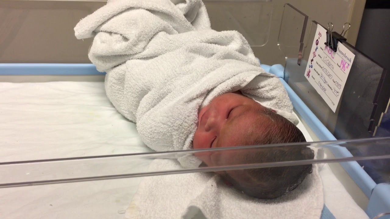 Baby's first bath