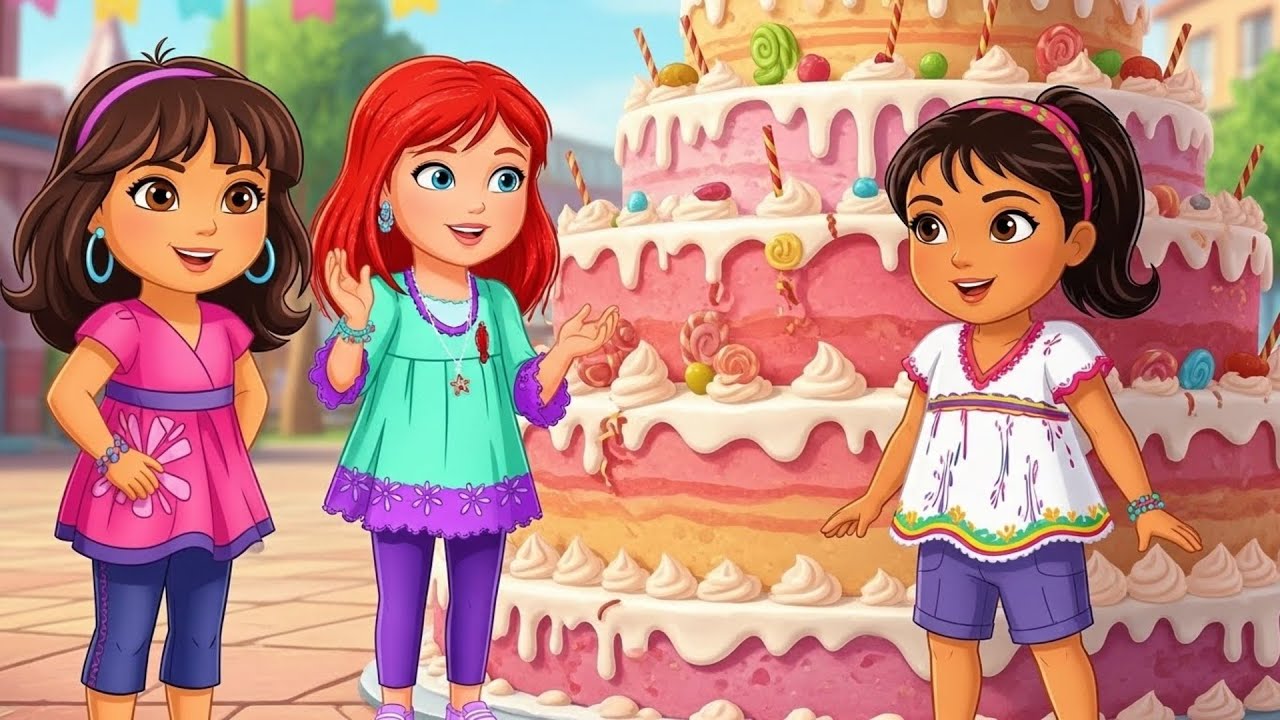 The Birthday Cake Meant for All 🎂✨|  No Guest Left Out | Dora and Friends Animation
