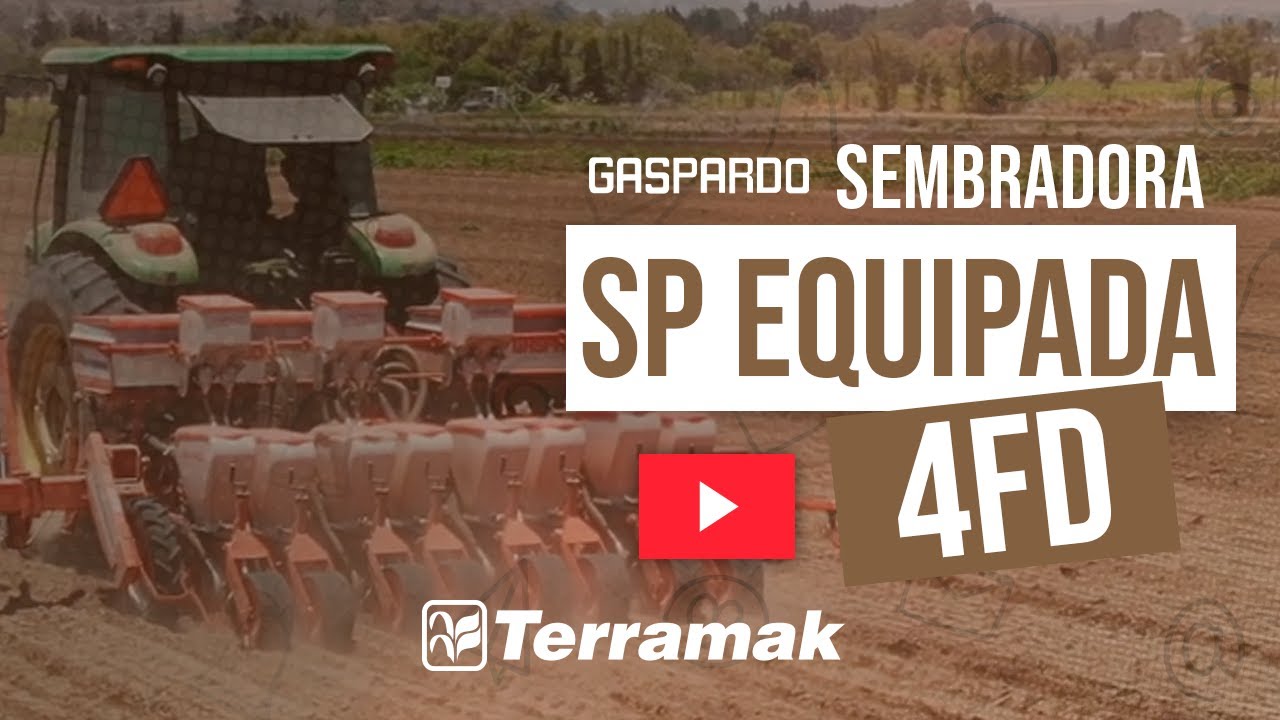 Sembradora Neumática de Precisión para granos TERRAMAK - GASPARDO SP 4FD Equipada