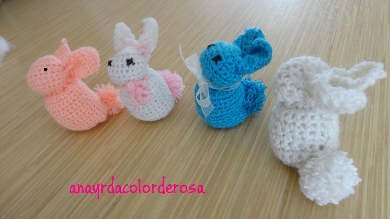 conejitos a crochet fácil y rapido