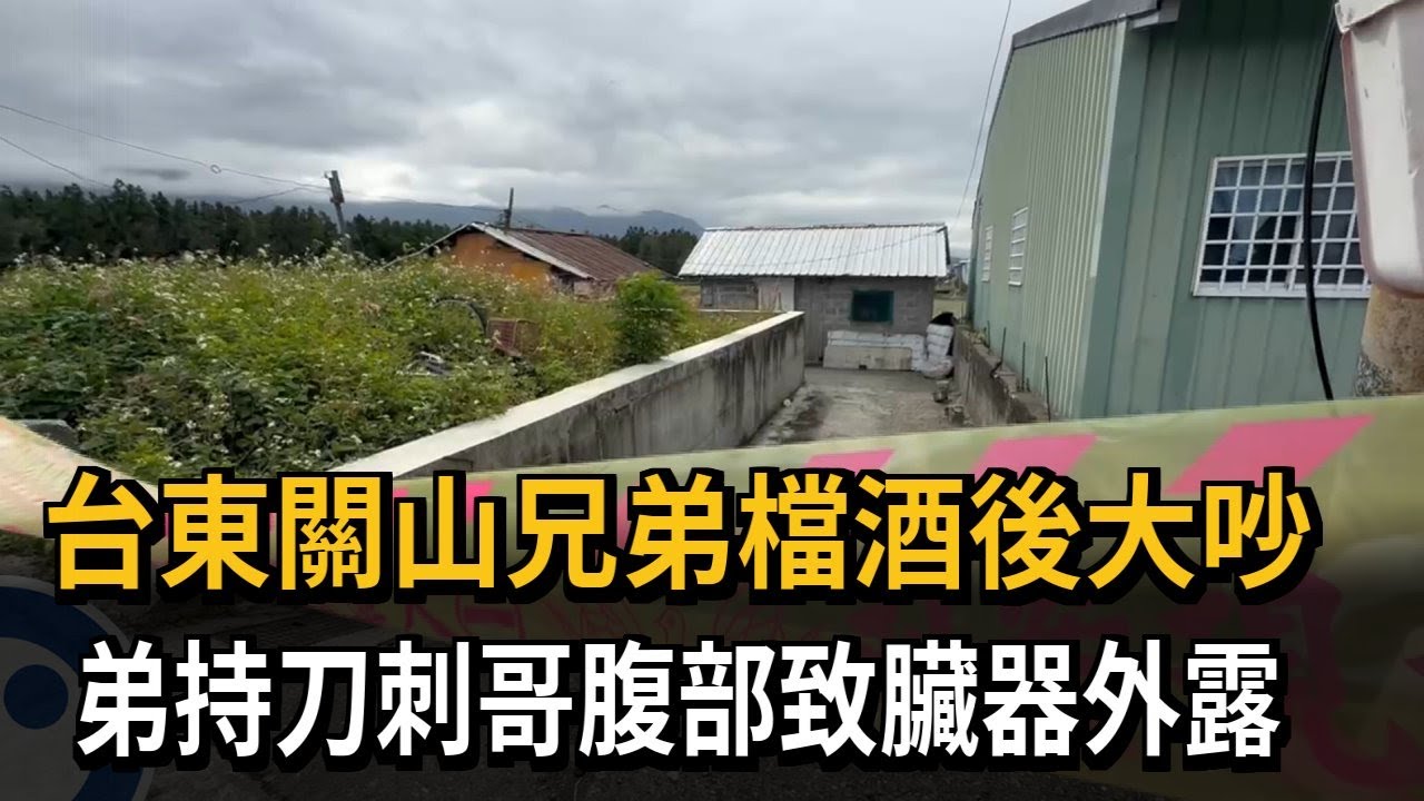 台東關山兄弟檔酒後大吵 弟持刀刺哥腹部致臟器外露－民視新聞