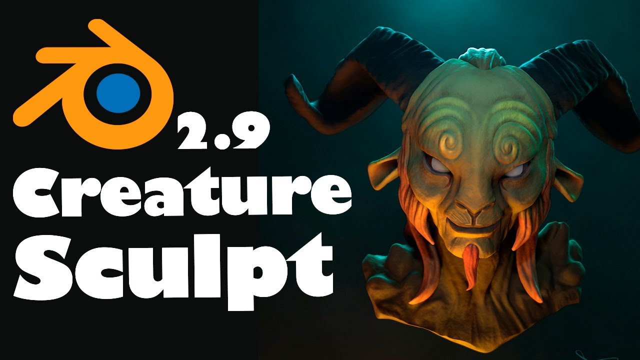 Pan's Labyrinth's Faun - Blender 2.9 Speedsculpt