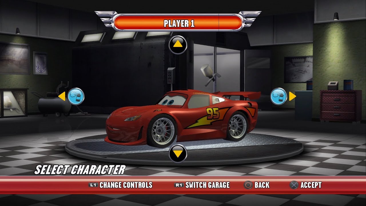 Cars Race-O-Rama PS3 - Lightning McQueen Modified Gameplay (RPCS3)