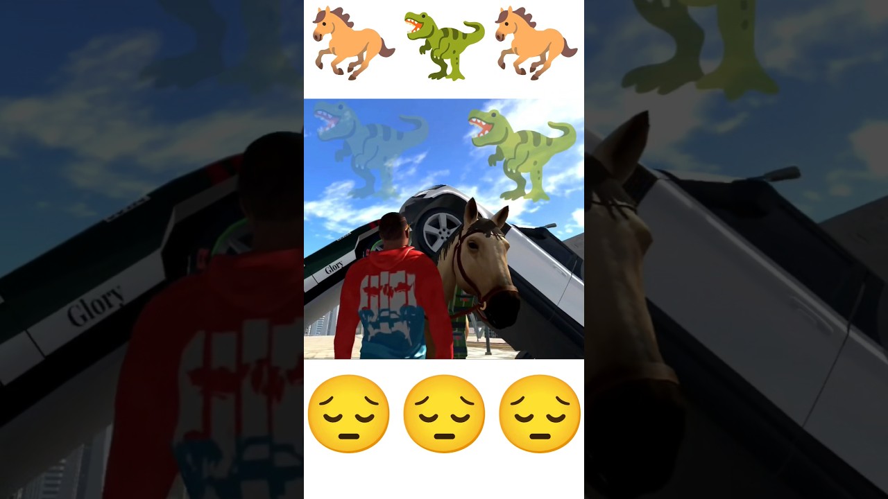 🐎 Badal missing dino 🦖 emotional story 😔||Indian bike driving 3d #viral #indianbikedriving3d #shorts