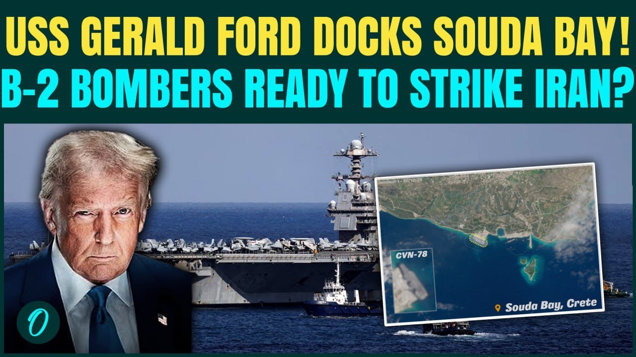 US Iran War in 48 Hours? USS Gerald R. Ford Arrives in Greece | U.S Military All Set to BOMB Iran