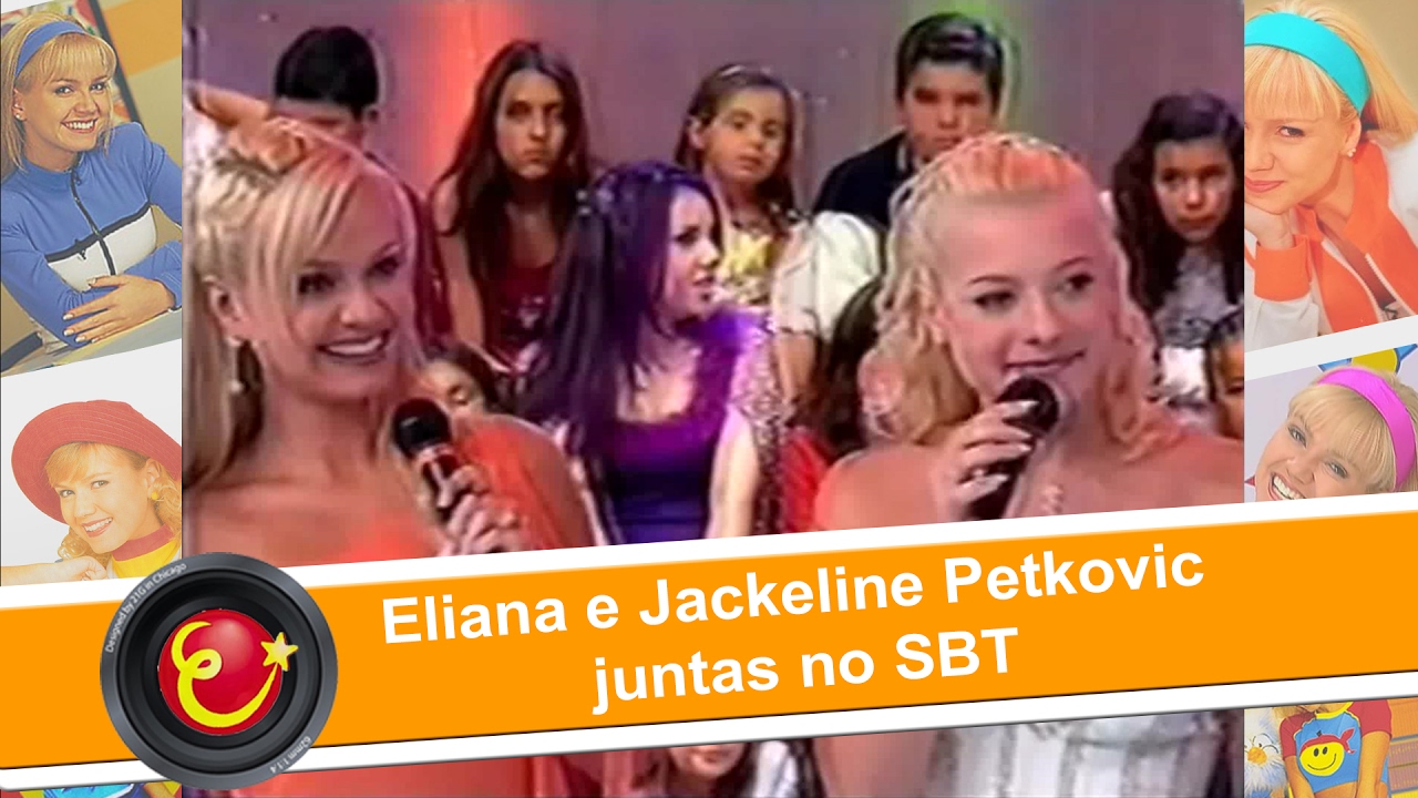 Eliana e Jackeline Petkovic juntas no SBT - Programa Hebe (2001)