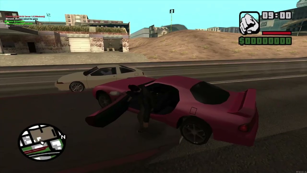 piłowanie pojazdów... Multi Theft Auto #1 z @mitx_hondziarz