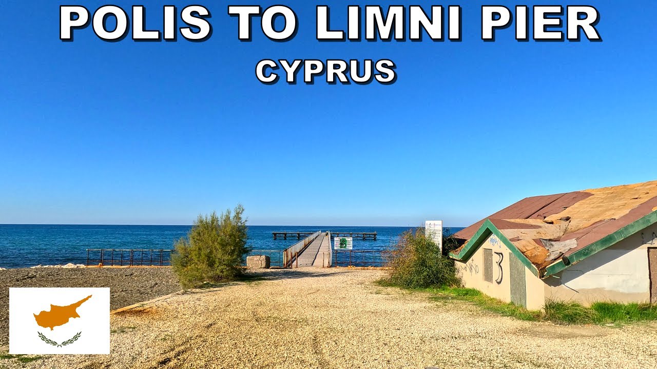 DRIVING from POLIS TOWN to LIMNI PIER in CYPRUS * FRONT & SIDE VIEWS* 4K (60fps)