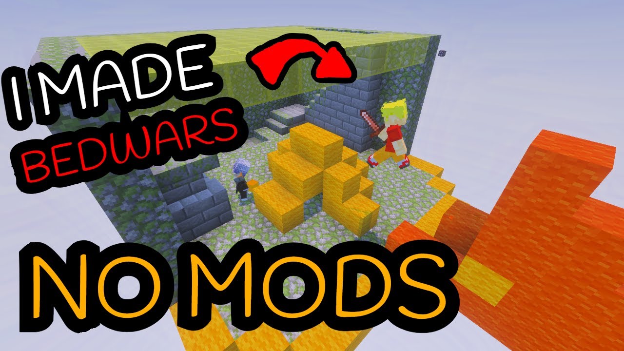 I made bedwars In vanilla Minecraft