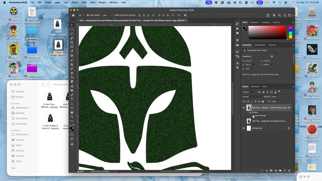 8. Настройка векторной графики для цветовых вариаций в Adobe Photoshop
