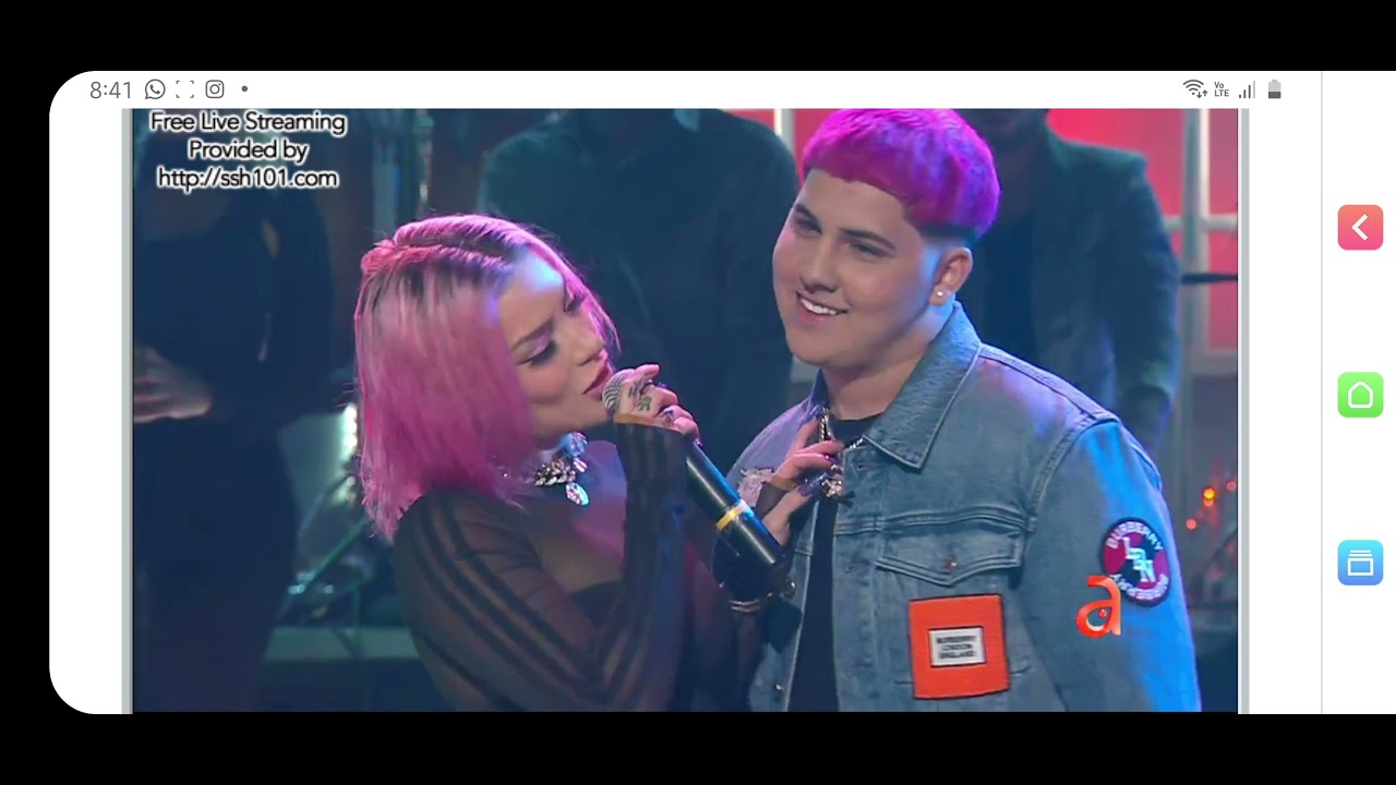 LESLIE SHAW Y EL PREFE CANTANDO EN TN3SHOW, PROGRAMA EN VIVO DE MIAMI