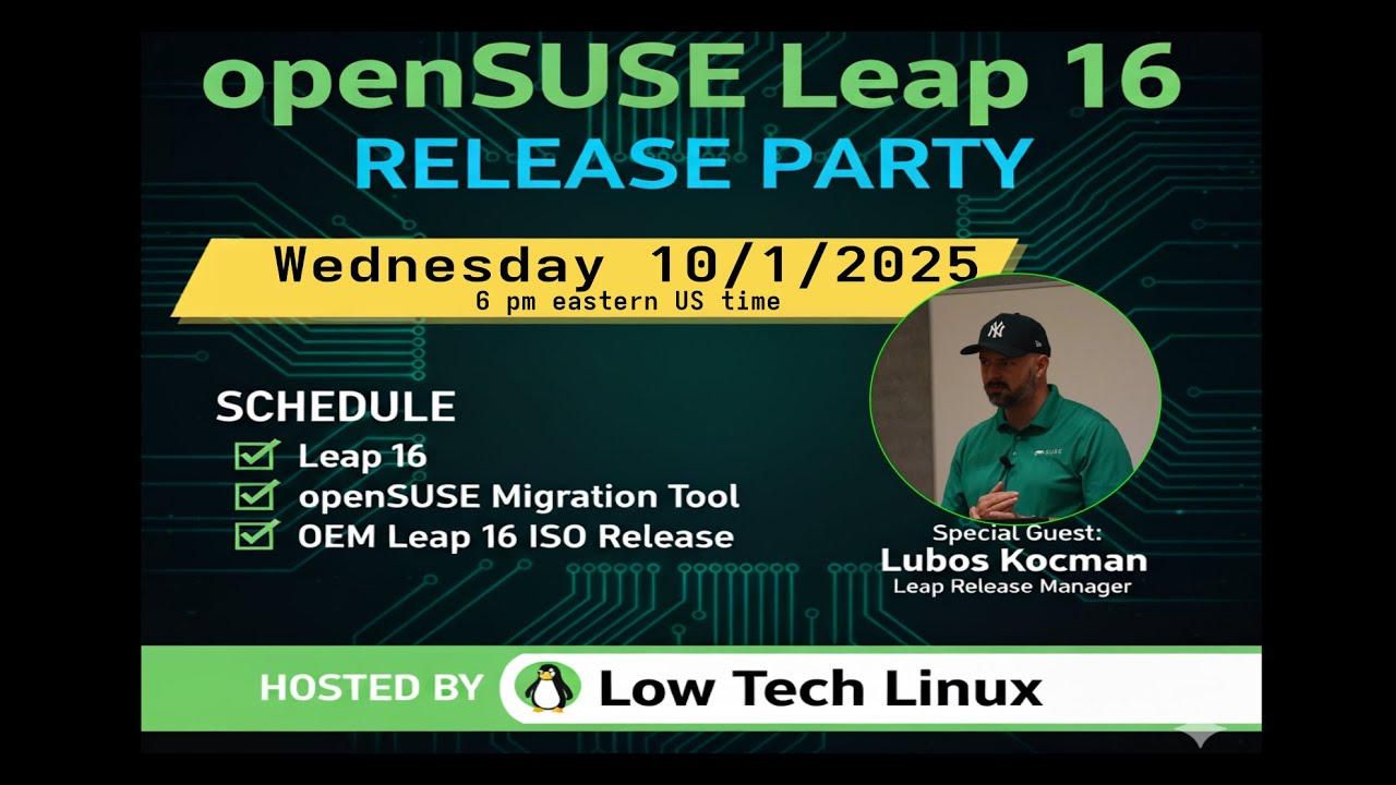 openSUSE Leap 16 Release Party