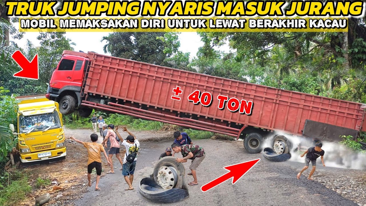 ГРОМКИЙ ВЗРЫВ || Сверхдлинный прыжок грузовика, взрываются шины