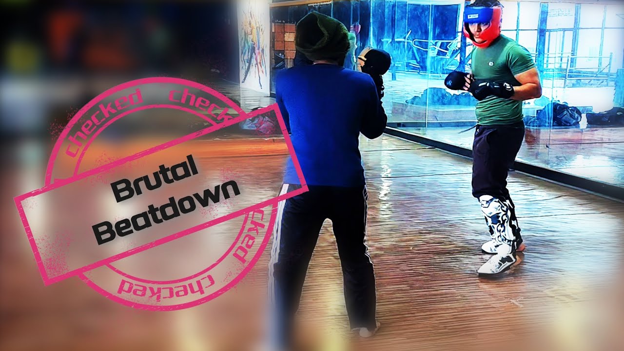 Getting beaten into pulp (Only defense challenge) / Raw uncut sparring 