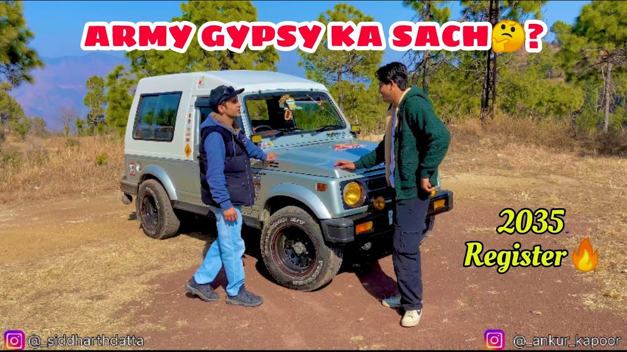 Hindustan🇮🇳ki Pelhi GYPSY KING🔥2035 tk Register || ARMY auction ki schhai ? || Full Review