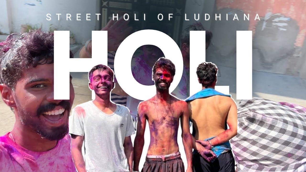The holi vlog 😍 best holi celebration in Ludhiana 🥰