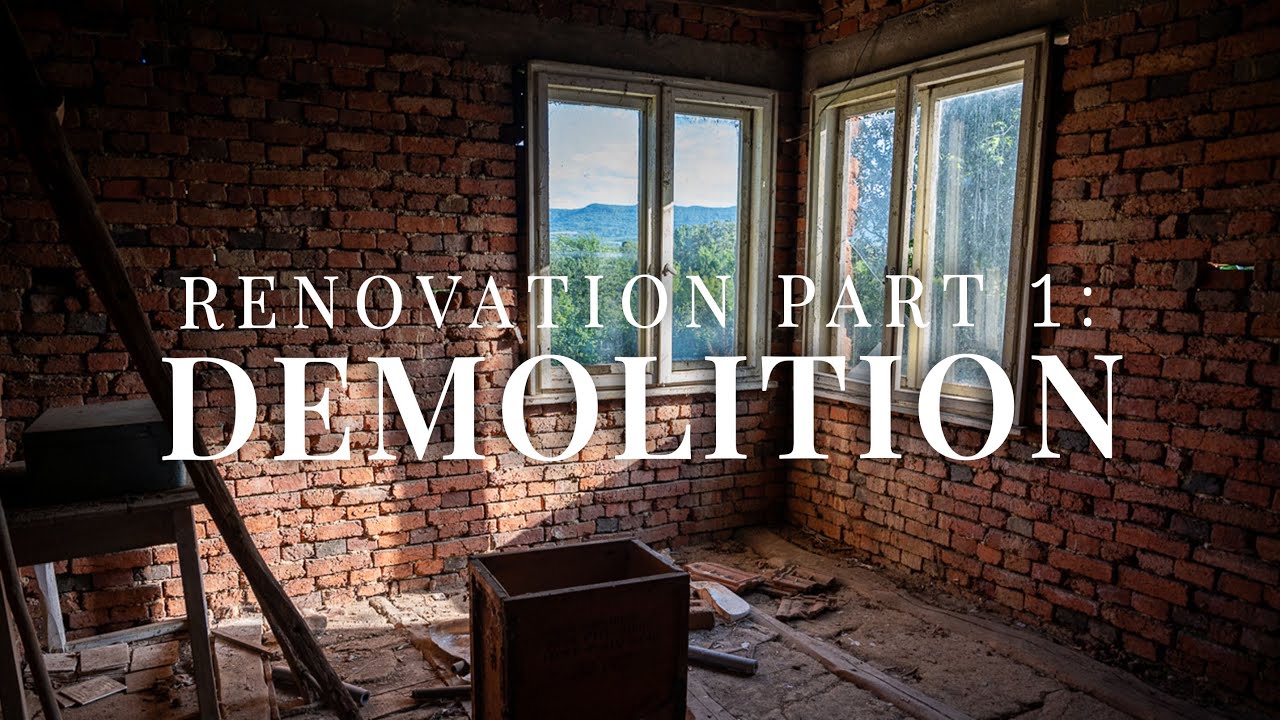 DIY Renovation of My Rural Bulgarian House - Part 1: Demolition | 4K Timelapse | Ремонт на Къща
