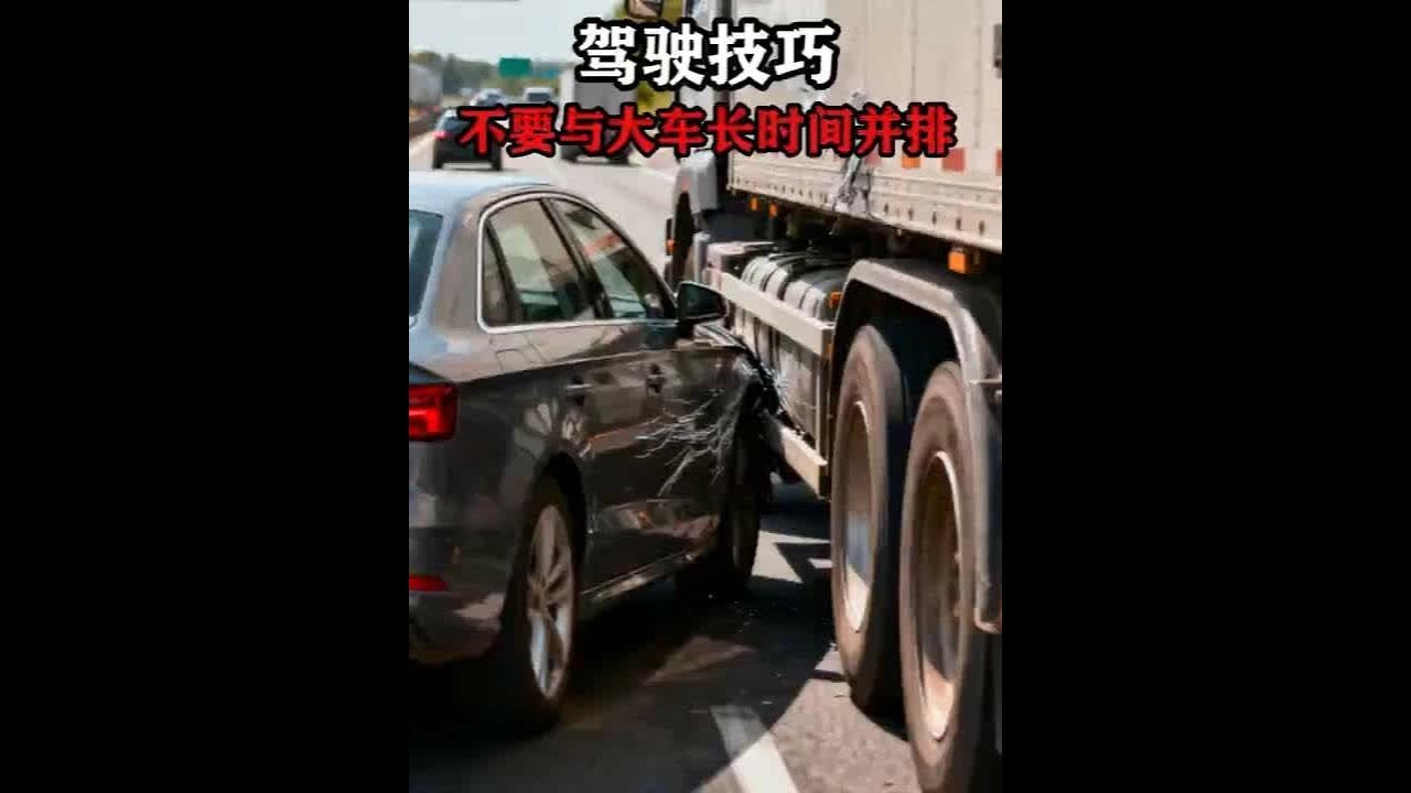 减少与大车并排行驶 #交通安全 #驾驶技巧