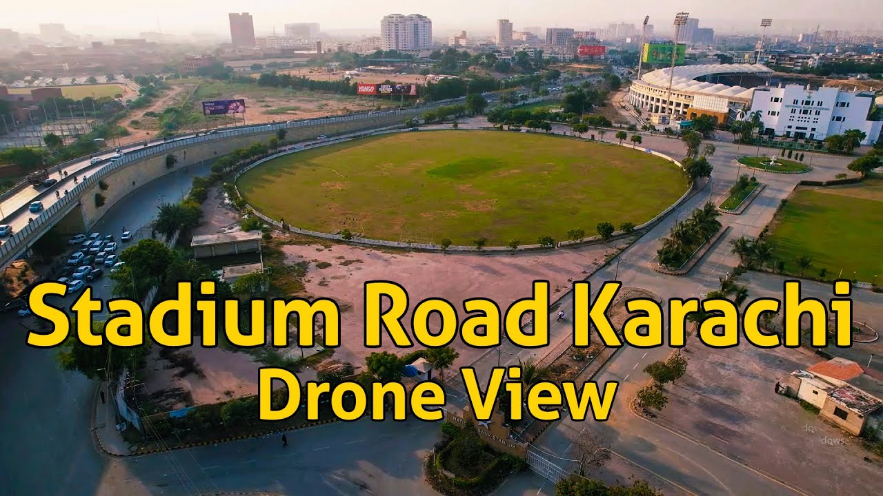 Liaquat National Hospital to Millennium Mall - Stadium Road Karachi Drone View