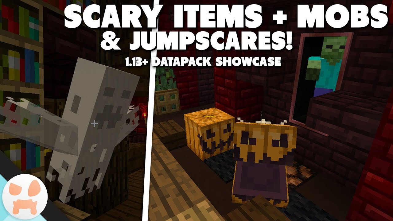 SCARY ITEMS, MOBS, & PRANKS! | Halloween Minecraft 1.13.2 Datapack Showcase