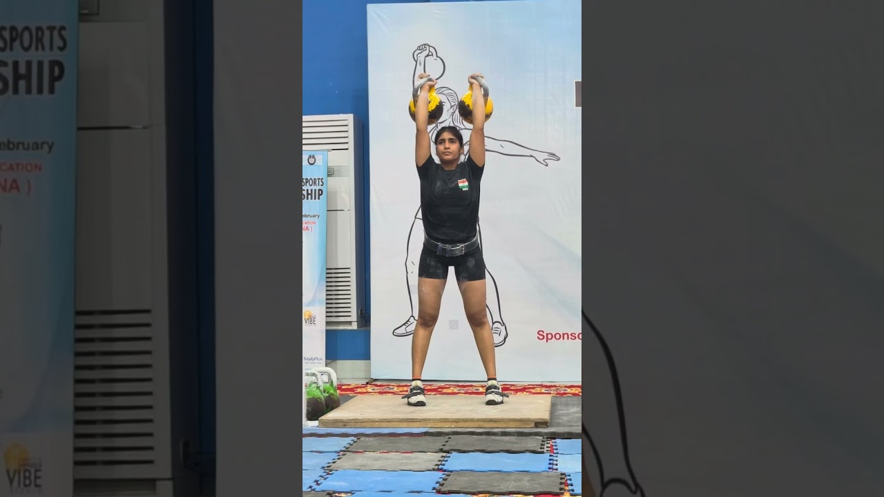 Jerk Set 10 Min (16kg x 2) - Indian Kettlebell Championship 2026 | Dhruvi Gupta 