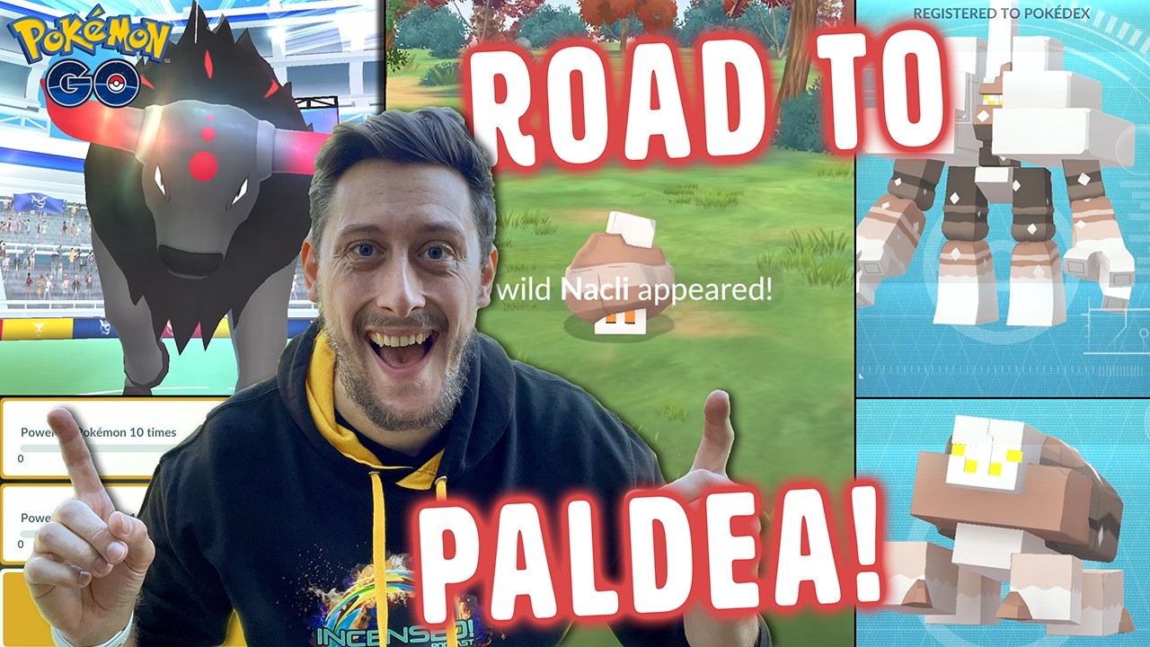 WHERE is *NACLI*? Road To PALDEA Event! Shiny BOOSTED Bagon & Larvitar! NEW SEASON (Pokemon GO)