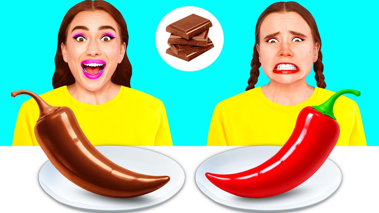Desafio Comida Real vs Comida De Chocolate